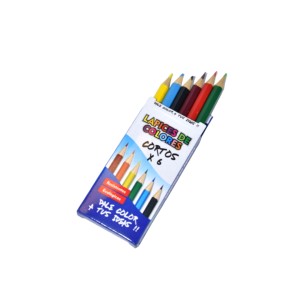CORBAS LAPICES DE COLORES CORTO x 6u